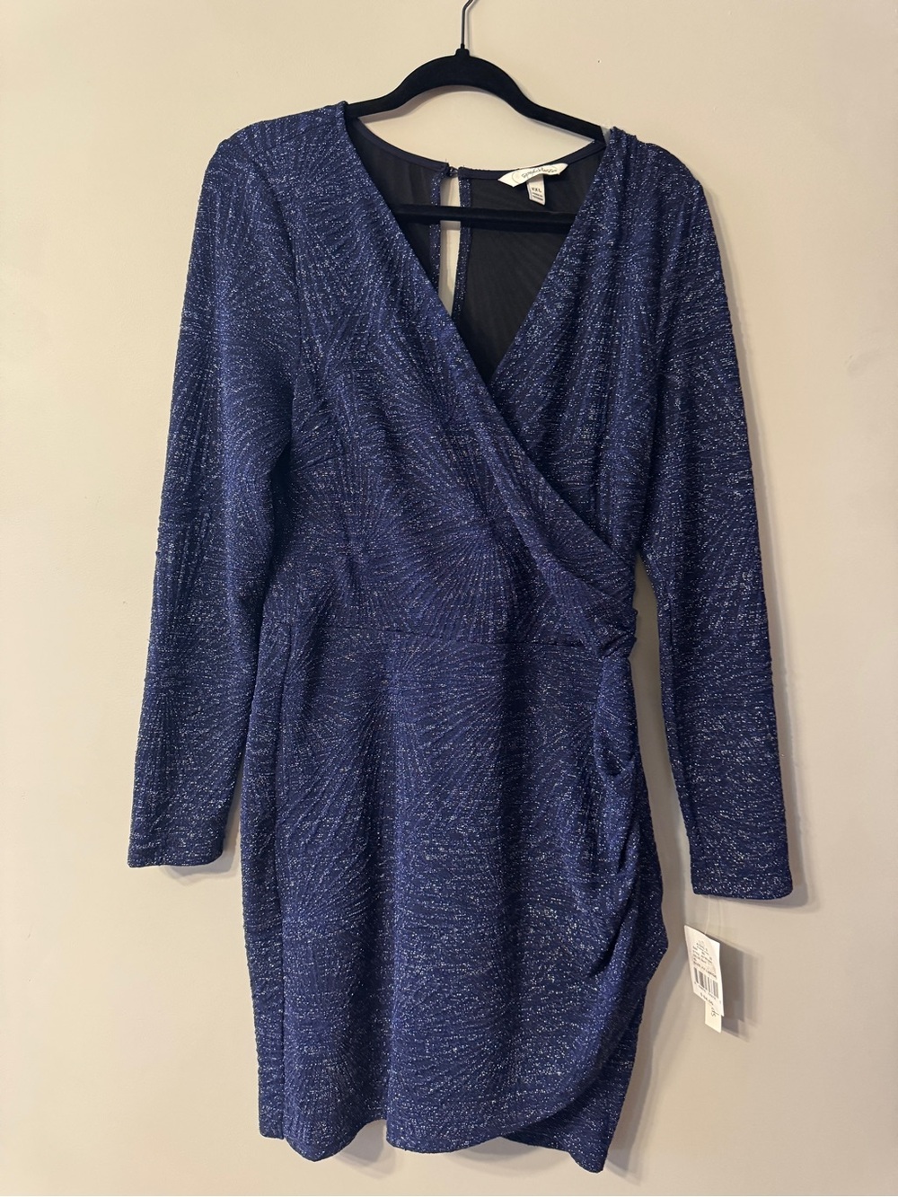 NWT | Speechless | blue sparkle long sleeve dress | XXL
